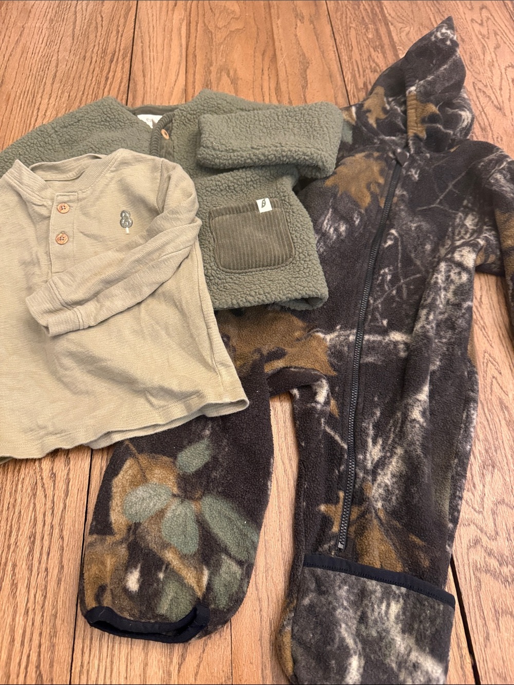 Columbia Kids Camo Snowsuit PLUS Easy Peasy Jacket & Long Sleeve Shirt Sz 18m UU